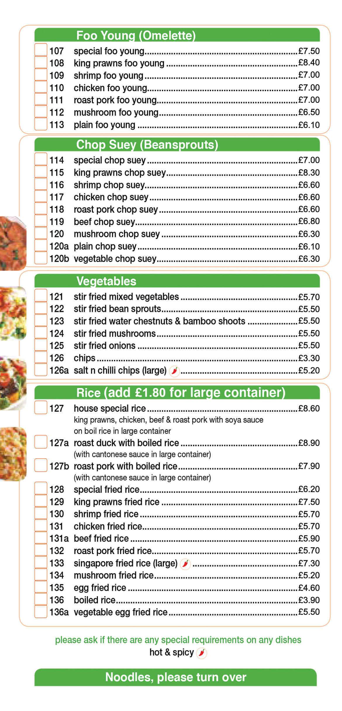 menu image